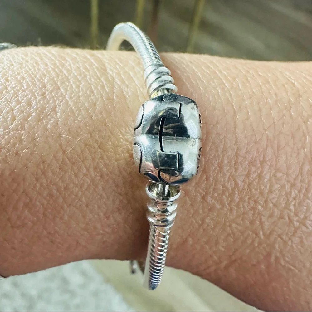 Sterling Silver 925 Pandora 7.0” Heart Bracelet Solid Brand New - Picture 8 of 8